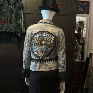 # 126  Handcrafted embellished, Van Halen jacket